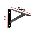 Ver imagem 2 de KIT 10 PEÇAS SUPORTE MÃO FRANCESA P/ PRATELEIRA DE 10CM- PRETA