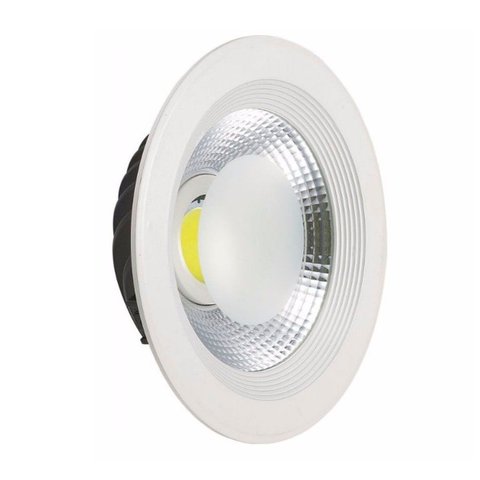 Luminária Super Cob 30w Spot Downlight Embutir Redondo 3000k 2400lm Initial