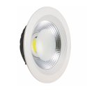 Ver imagem 1 de Luminária Super Cob 30w Spot Downlight Embutir Redondo 3000k 2400lm Initial