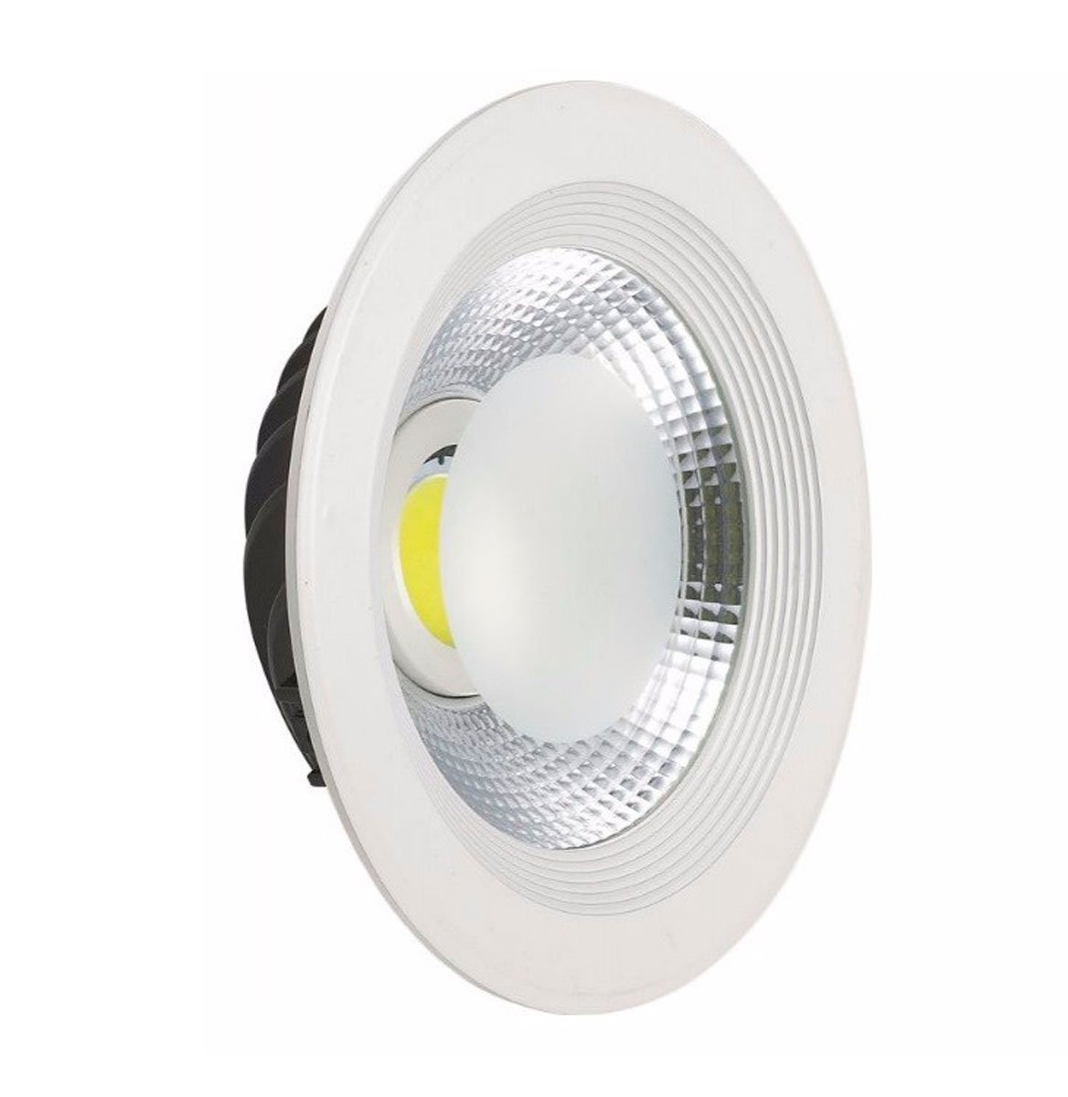 Luminária Super cob 30w spot downlight Embutir Redondo 3000k 2400lm Initial - 1