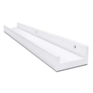 Prateleira para Quadros e Livros 100% Mdf 100cm X 12cm Branco