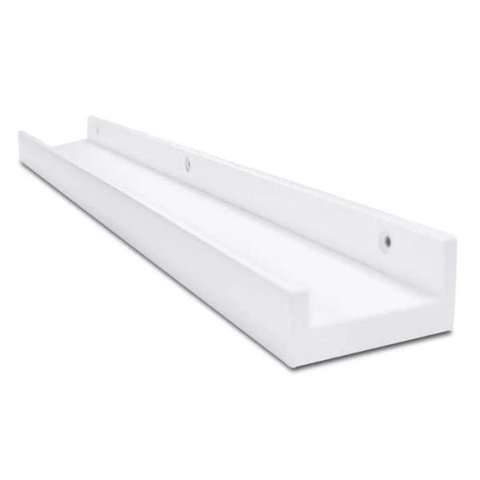 Prateleira para Quadros e Livros 100% Mdf 100cm X 12cm Branco