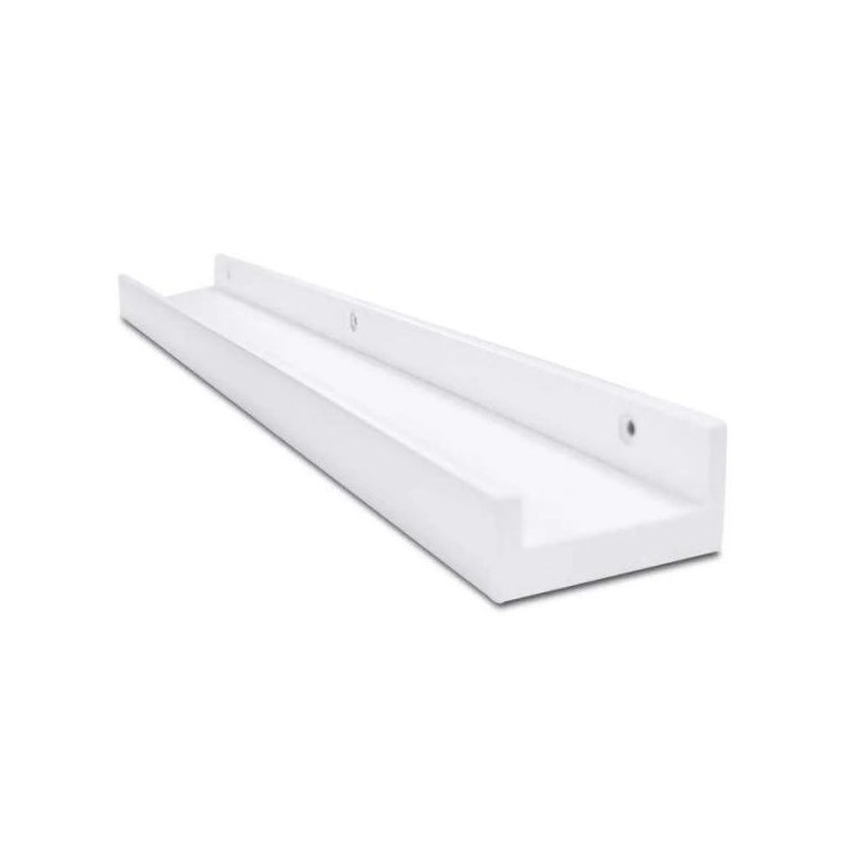 Prateleira para Quadros e Livros 100% Mdf 100cm X 12cm Branco