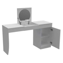 Penteadeira Escrivaninha com Espelho Crystal - Branco | Baby Home - 3