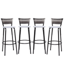 Ver imagem 1 de Kit 4 Banquetas Alta para Cozinha Junco Degradê Bancada Bistrô Balcão Ilhas Área Gourmet Piscina