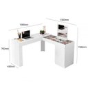 Ver imagem 2 de Escrivaninha Penteadeira de Canto Star Branco Mobler