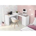 Ver imagem 5 de Escrivaninha Penteadeira de Canto Star Branco Mobler