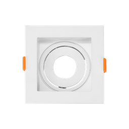 Mini Spot Dicroica de Embutir Recuado Quadrado Led 3,5w - 10