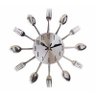 Relógio Parede para Cozinha Eletronico Formato de Talheres Grande 37cm - 1