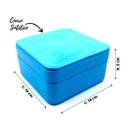 Ver imagem 2 de Porta Joia Couro Sintético Portátil P/ Anéis Colares:azul