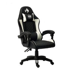 Cadeira Gamer Fox Vulpes, com Ajuste, Reclinável, com Almofadas, até 110kg, Branco - 1