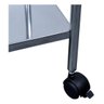 Mesa Auxiliar Aço Inox 40 X 60 X 80 Inox com Rodinhas - 2