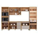 Ver imagem 3 de Cozinha Modulada Allure Linea Brasil 6 Peças A02m5 Jequitiba/gris Fosco