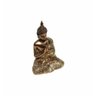 Kit com 3 Buda Hindu Tibetano em Resina Dourado Brilho 12cm - 6