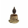 Kit com 3 Buda Hindu Tibetano em Resina Dourado Brilho 12cm - 2