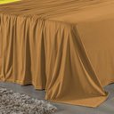 Ver imagem 2 de Jogo de Cama Casal Viúva Nobre 4 Peças Malha 100% Algodão - Cobre / Amarelo