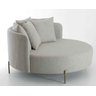 Chaise Redonda Luxor Spazio Divano - 1