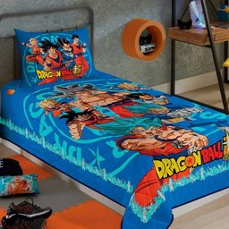 Colcha Infantil Solteiro Lepper -Matelasse Dragon Ball Z Edredom Infantil Solteiro Lepper - - 2 Colcha Infantil Solteiro Lepper -Matelasse Dragon Ball Z Edredom Infantil Solteiro Lepper - - 2