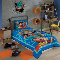 Colcha Infantil Solteiro Lepper -Matelasse Dragon Ball Z Edredom Infantil Solteiro Lepper - - 1 Colcha Infantil Solteiro Lepper -Matelasse Dragon Ball Z Edredom Infantil Solteiro Lepper - - 1