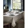 Toalha de Mesa Retangular 6P Jolitex -Luxo Rendada Delhi Branco - 1