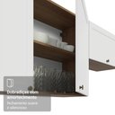 Ver imagem 7 de Armário Aéreo 80 Cm 2 Portas Rustic/branco Vik Madesa