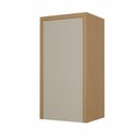 Ver imagem 1 de Armário Aéreo 40cm 1 Porta Condessa Cinza/Carvalho/Greige