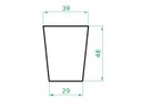 Ver imagem 6 de Kit Vaso Planta + Prato 50x40 Redondo Cônico Polietileno BGPLASTICOS AREIA 001