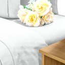 Ver imagem 5 de Jogo Lençol Casal Padrão 4 Pçs 100% Algodão Percal 200 Fios Branco