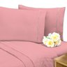 Lençol Avulso Casal Percal 200 Fios com Elástico 100% Algodão Rosê - 1