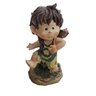 Menino das cavernas enfeite em resina pequeno - 1