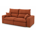 Ver imagem 1 de Sofá Thor Retrátil e Reclinável com Molas Ensacadas e Pillow Top de 18cm:Veludo Terracota/2,50