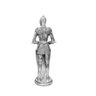 Enfeite decorativo Cavaleiro templário escudo prateado 36cm - 2