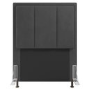 Ver imagem 1 de Cabeceira Cama Box Solteiro Veneza 90 Cm Suede MV Estofados Cinza