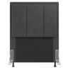 Cabeceira Cama Box Solteiro Veneza 90 Cm Suede MV Estofados Cinza - 1