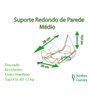 SUPORTE DE METAL DE PAREDE VASOS E PLANTAS 4 UND MÉDIO - 2