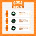 Ver imagem 2 de Kit 3 Discos de Serra Mármore Corte Diamantado Segmentado, Contínuo e Turbo 110m 110x20x10 - EOS