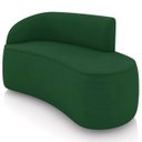 Ver imagem 4 de Sofá 2 Lugares 140cm Wendi e Poltrona Steve Suede Verde I01 - Mpozenato