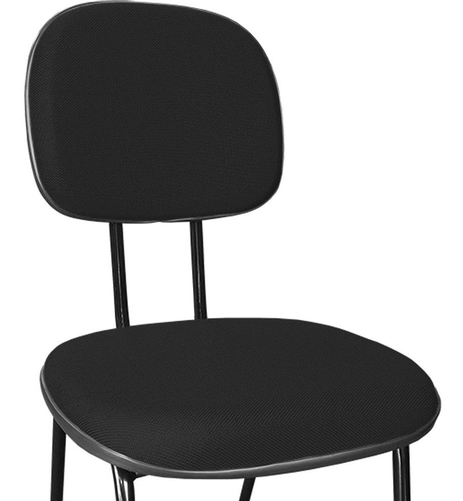 Cadeira Secretária Pé Palito Fixa Tecido - Qualiflex cor:Viena - 3