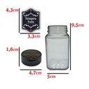 Ver imagem 3 de Kit 14 Potes Tempero + 30 Etiquetas Adesivas Q170 - Shd