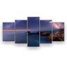 Quadro Decorativo Via Láctea 129x61 5 Peças - 1