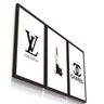 Kit 3 Quadro Decorativo Chanel Moda Perfume Batom Feminino - 1