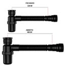 Ver imagem 4 de Tanque de Plástico 34l para Lavanderia Preto + Sifão Copo Universal Sanfonado + Fita Veda Rosca + To