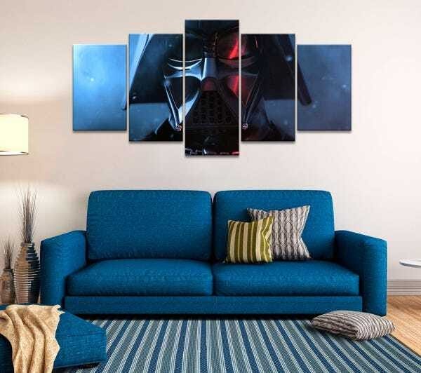 Quadro Decorativo 129x63 Sala Quarto Star Wars Darth Vader - 5