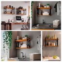 Ver imagem 5 de Estante Prateleira Industrial Moderna para Sala Escritório Lavanderia 60cm - Jm3 Móveis:freijó