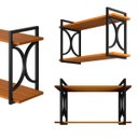 Ver mais imagens de Estante Prateleira Industrial Moderna para Sala Escritório Lavanderia 60cm - Jm3 Móveis:freijó