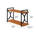Ver imagem 2 de Estante Prateleira Industrial Moderna para Sala Escritório Lavanderia 60cm - Jm3 Móveis:freijó
