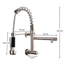 Ver imagem 6 de Torneira de Parede Cozinha Gourmet 2 Saídas Inox Prata Brinovar