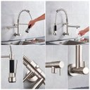 Ver imagem 3 de Torneira de Parede Cozinha Gourmet 2 Saídas Inox Prata Brinovar