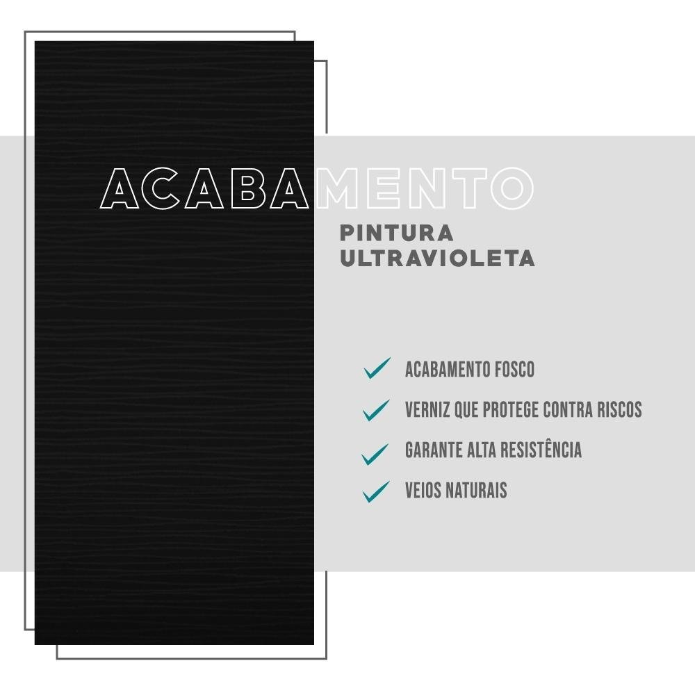 Aparador Buffet 2 Portas de Correr Átria 1295 Carraro Preto - 5