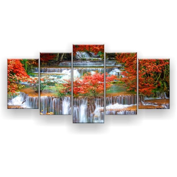 Quadro Decorativo Cachoeira Floresta Tropical 129x92 - 1